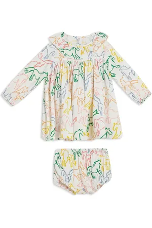 Stella McCartney Vestido con estampado gráfico