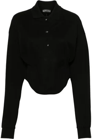 MUGLER Polo con diseño de corsé