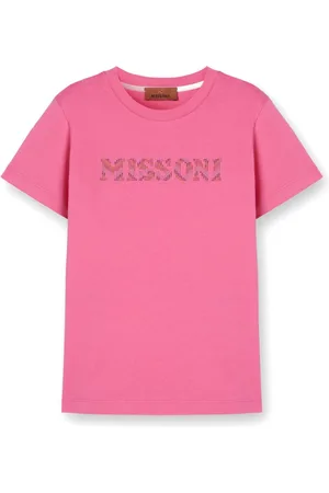 Missoni Camiseta con logo de strass