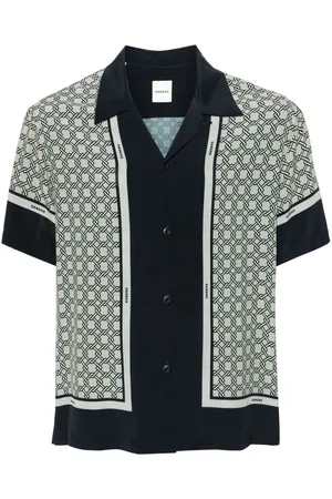 Sandro Camisa de satén con estampado entrelazado