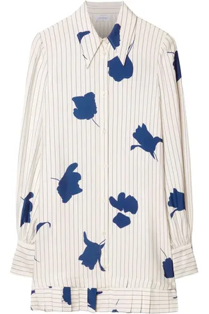 OFF-WHITE Vestido camisero con estampado floral
