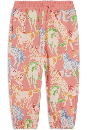 Stella McCartney Pantalones de chándal con estampado de caballo