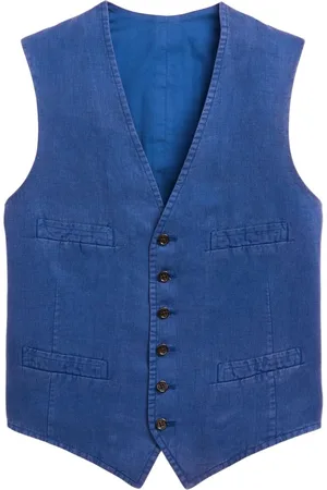 Ralph Lauren Chaleco texturizado con cuello en V