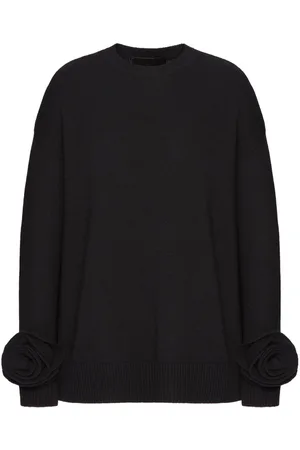 VALENTINO GARAVANI Jersey con aplique de rosa