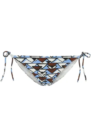 Prada Bragas de bikini con estampado geométrico