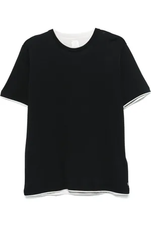 ELEVENTY Camiseta con borde en contraste
