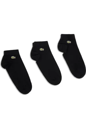 Lacoste Pack de tres pares de calcetines con logo bordado