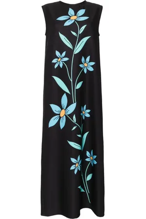 Bambah Vestido sin mangas con motivo de hibiscos