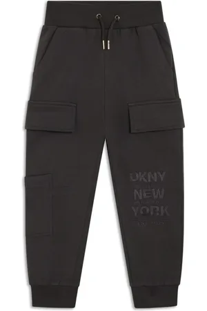 DKNY Pantalones de chándal con logo bordado