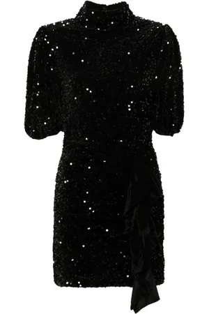 Maje Vestido corto de terciopelo y lentejuelas