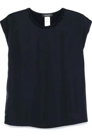 Fabiana Filippi Blusa con detalle de cuentas