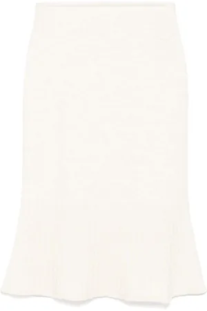 Moncler Falda midi de ganchillo