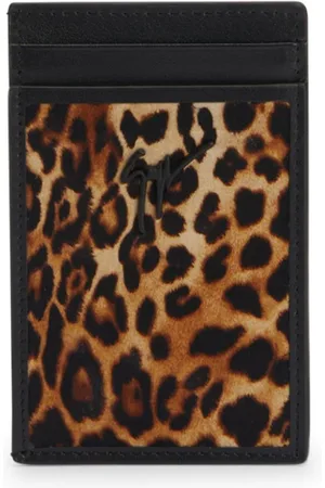 Giuseppe Zanotti Tarjetero Albert con motivo de leopardo