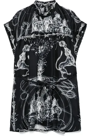 Fabiana Filippi Blusa estampada de Atu Body Couture x Benni Bosetto
