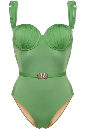 Noire Swimwear Bañador estilo balconette fruncido