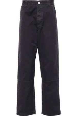 Stone Island Vaqueros rectos con logo bordado