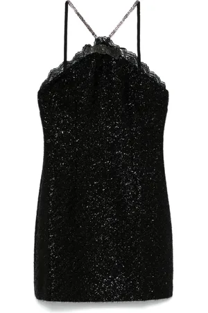 Self-Portrait Vestido corto con cuello halter