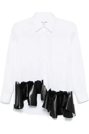 Comme des Garçons Camisa con dobladillo con volantes