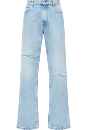 Maison Margiela Vaqueros rectos con efecto envejecido