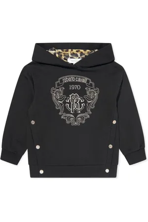 Roberto Cavalli Sudadera con capucha y logo bordado