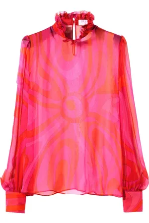 Puccini Blusa semitranslúcida