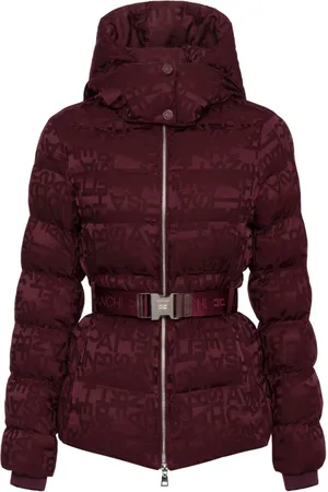 Elisabetta Franchi Plumífero con logo en jacquard
