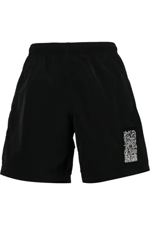 Alexander McQueen Bañador con parche del logo