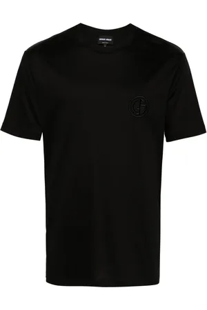 Giorgio Armani Camiseta con logo Interlock