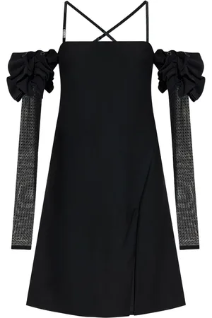 VERSACE Vestido corto con hombros descubiertos