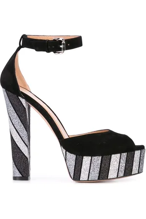 Madison.Maison Sandalias a rayas con purpurina
