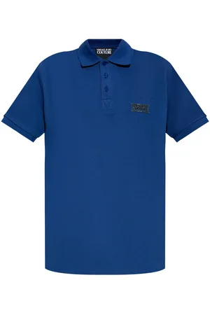 VERSACE Polo con placa del logo