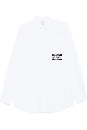 Vetements Camisa con logo estampado