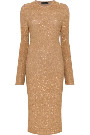 Fabiana Filippi Vestido midi con lentejuelas