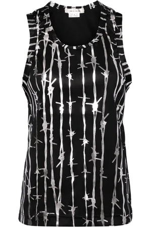 Comme des Garçons Top con estampado gráfico