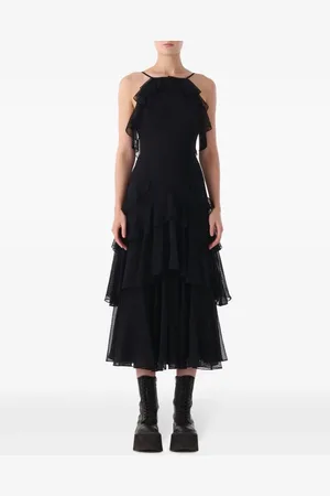 Jason Wu Vestido midi con detalle de volantes
