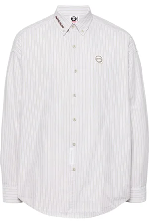 A Bathing Ape Camisa con parche del logo