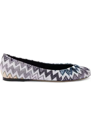 Missoni Bailarinas con motivo en zigzag