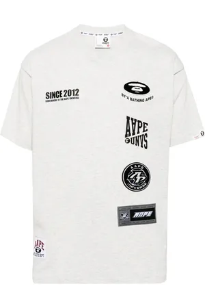 A Bathing Ape Camiseta Moonface con logo estampado