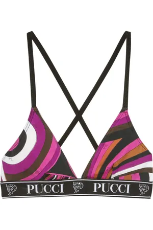 Puccini Pack de tres sujetadores con logo estampado
