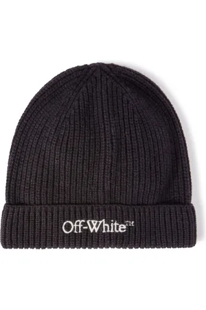 OFF-WHITE Gorro Bookish de canalé