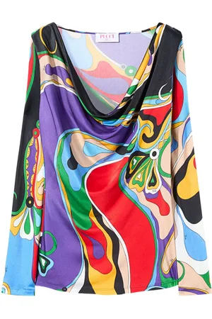 Puccini Blusa con estampado abstracto
