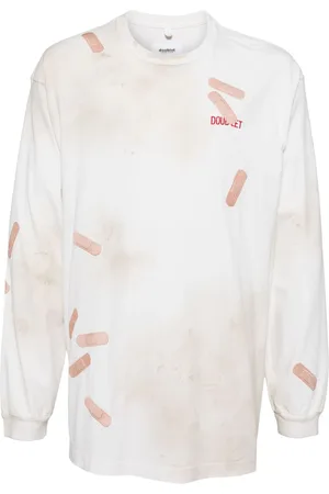 DOUBLET Camiseta Bandage bordada
