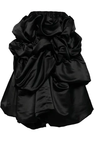 Comme des Garçons Falda midi fruncida