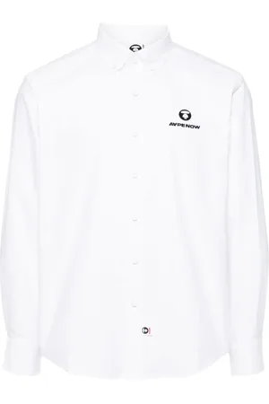 A Bathing Ape Camisa con parche del logo