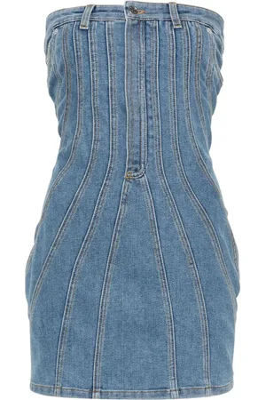 MUGLER Vestido corto estilo bustier