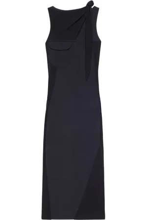 Courrèges Vestido midi Drapé
