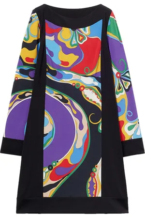 Puccini Vestido corto con estampado Orchidee