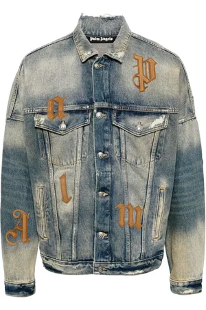 Palm Angels Chaqueta vaquera con bolsillos con solapa