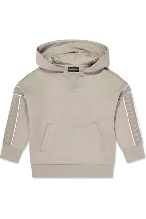 Emporio Armani Sudadera con capucha y logo en jacquard