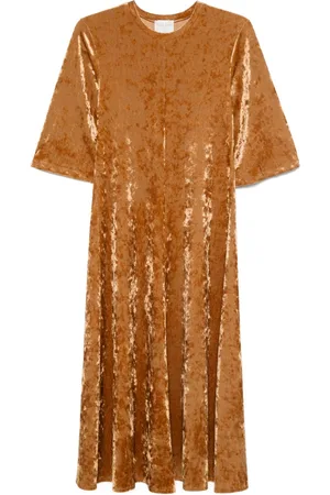 FORTE FORTE Vestido largo con detalle fruncido